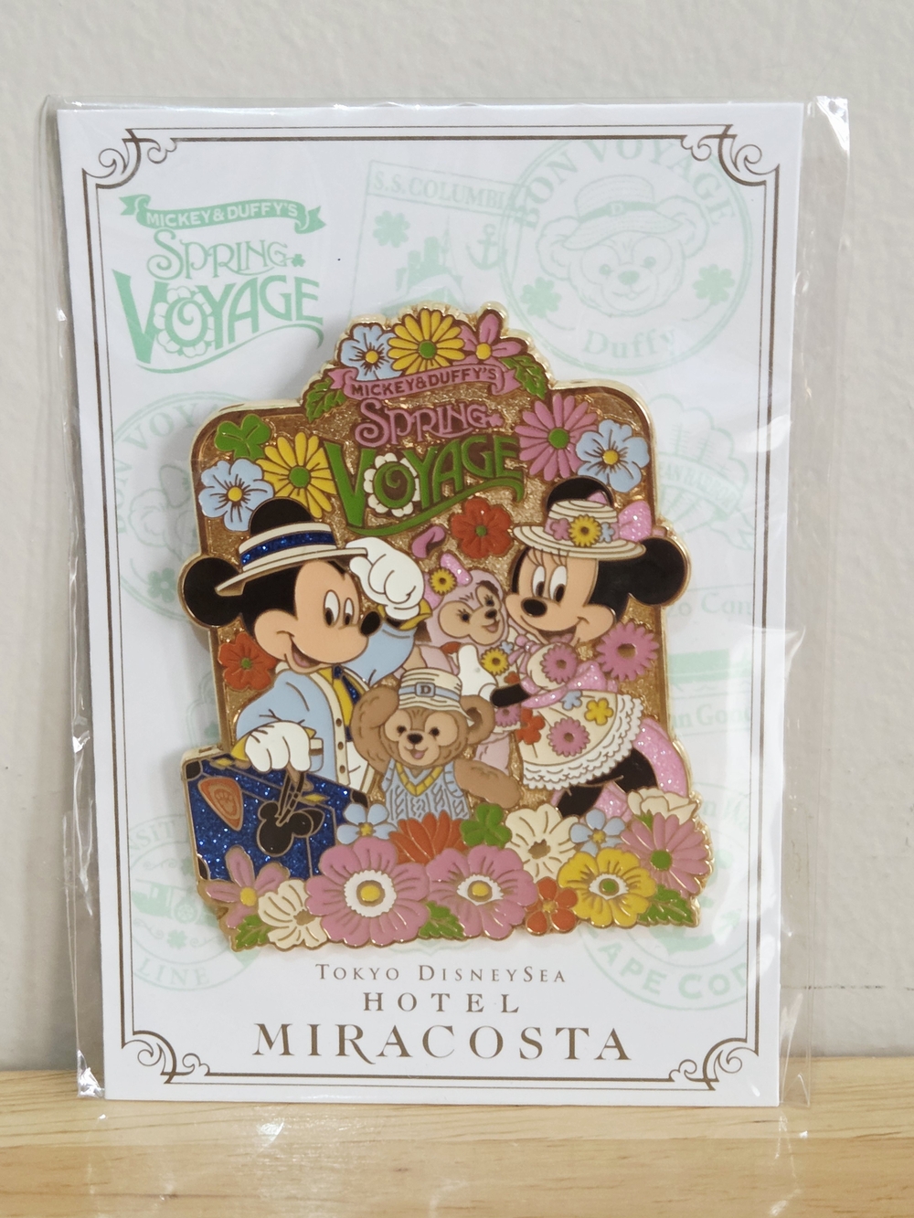 *3 for $30* Tokyo DisneySea Hotel Miracosta Mickey & Duffy's Spring Voyage Pin